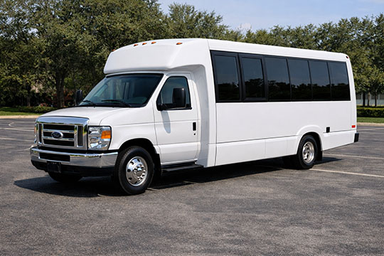 18-passenger minibus available for charter in Buford, GA