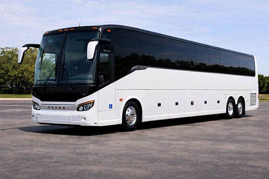 56-passenger charter bus available for charter in Buford, GA