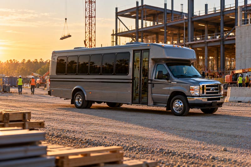 Construction Site Shuttle Bus Rentals in Buford, GA